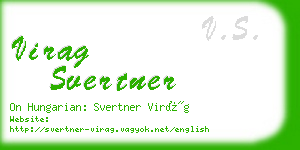 virag svertner business card